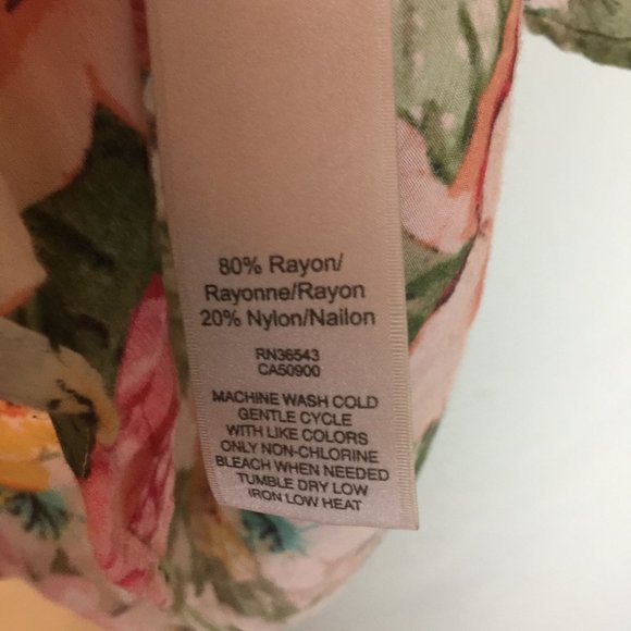 VAN HEUSEN Studio Blouse Cottagecore Ruffles Med. - Picture 6 of 7